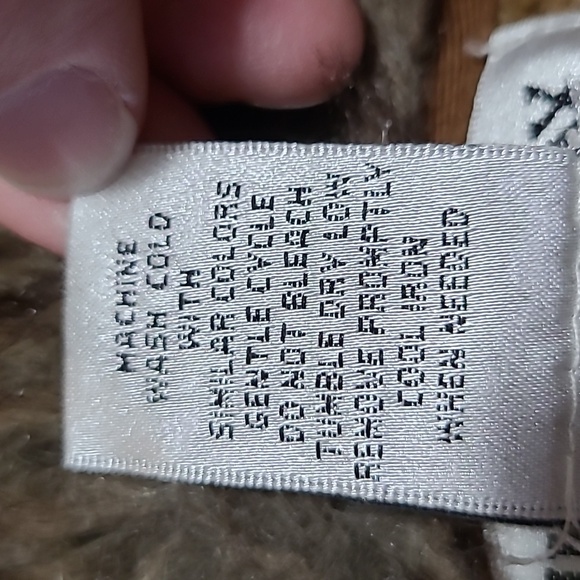 Lilly McKay Brown & Tan Grandpa Cardigan w/ Detachable Faux Fur Collar - Size M - Picture 9 of 9